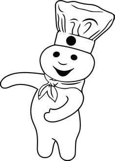 a cartoon dog wearing a chef's hat and holding his arms in the air