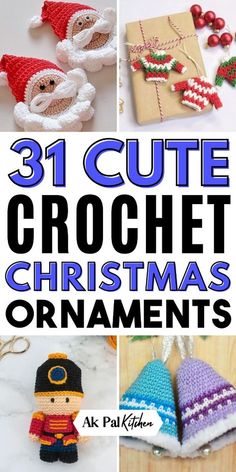 31 cute crochet christmas ornaments to make