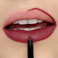 Get the Look | Garnet Maroon | Runway Rogue Maroon Lips, Lip Contour, High Shine Lip Gloss, Lip Liners, Lip Contouring, Lip Shapes, Lipstick Collection, How To Line Lips, Lipstick Shades