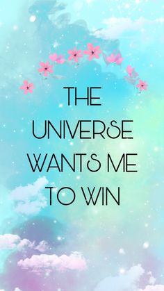 The universe wants me to win | Affirmation | Meditations | confi Law Of Abundance, Manifesting Vision Board, Universe Quotes, Affirmations For Happiness, Good Luck Quotes, Manifestation Board, Confidence Quotes