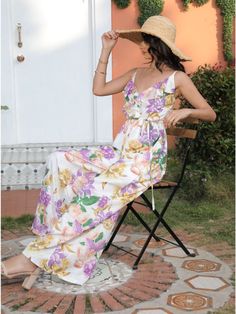 Summer New Suspender Printed One-piece Pants Women's Impermeable Lined Loose Pants Resort Style Beach Pants Jumpsuit Women Summer Brunch Jumpsuits And Rompers With Elastic Waistband, Summer Wide-leg Jumpsuits For Vacation, Summer Wide-leg Jumpsuits And Rompers For Vacation, Summer Wide Leg Jumpsuits And Rompers For Vacation, Bohemian Spring Jumpsuits And Rompers With Elastic Waistband, Summer Wide Leg Jumpsuits With Elastic Waistband, Summer Wide-leg Jumpsuits And Rompers With Elastic Waistband, Bohemian Jumpsuits And Rompers With Elastic Waistband For Spring, Summer Wide Leg Jumpsuits And Rompers With Elastic Waistband