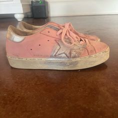 Pink Golden Goose Sneakers So Cute~Clean Pre-Owned Condition~ Pink Golden Goose Sneakers, Pink Golden Goose, Goose Sneakers, Goose Shoes, Golden Goose Sneakers, Shoes Pink, Golden Goose Shoes, Golden Goose, So Cute