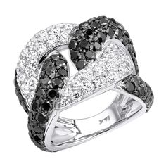 Item Code: 001245&#44 Diamond Right Hand Ring, Cuban Link Ring, Link Ring, Right Hand Ring, Pave Diamond Ring, Right Hand Rings, Linking Rings, Hand Ring, Diamond Cocktail Rings