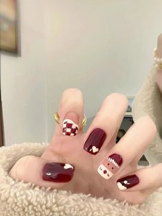 Christmas Short Nails