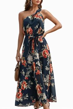 elegant slanted shoulder print midi dress 103417 Graduation Outfits, Print Midi Dress, Summer Concert, Graduation Outfit, Shoulder Design, Printed Midi Dress, Suits You, Elegant Dresses, Midi Length