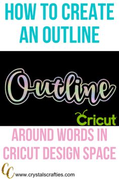 how to create an outline in cricut with the title'how to create an outline '