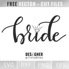 the bride svg file is available for free