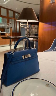 Blue Birkin, Gucci Art, Bag Closet, Book Tote Bag, Classy Aesthetic