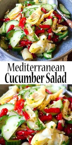 this mediterranean cucumber salad is the perfect side dish for any meal