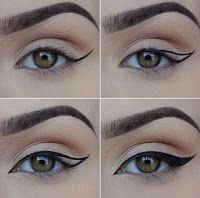 Красива жена: Видео уроци: Как лесно да нанесем очна линия или м... Cat Eye Makeup Tutorial, Khol Eyeliner, Perfect Winged Eyeliner, Winged Eyeliner Tutorial