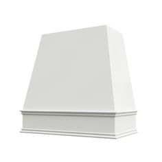 an image of a plain white chimney on a white background with clipping for text