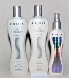 Biosilk Silk Therapy Shampoo,Conditioner & 17 Miracle Leave In Trio Gift Set Biosilk Silk Therapy, Silk Therapy, Hair Essentials, Shampoo Conditioner, Length Hair, Favorite Products, Leave In, Styling Tools, Shampoo And Conditioner