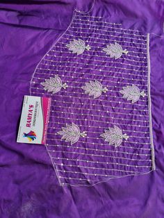 Simple Aari Work, Instagram Symbols, Maggam Works, Blouse Embroidery