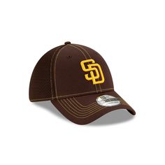 The San Diego Padres NEO 39THIRTY Stretch Fit Cap features an embroidered Padres logo at the front panels with an alternate logo at the rear and the team name at the visor. Logo Baseball Cap For Baseball Season, Game Day Cap With Logo Patch, Curved Brim Baseball Cap With Team Logo, Throwback Fan Gear Hat With Curved Brim, Curved Bill Hat With Embroidered Logo For Fan Merchandise, Curved Bill Hat With Embroidered Logo For Fans, Throwback Curved Brim Hats For Fan Gear, Sports Baseball Cap In Team Colors With Curved Brim, Collegiate Baseball Cap With Logo Patch And Curved Brim