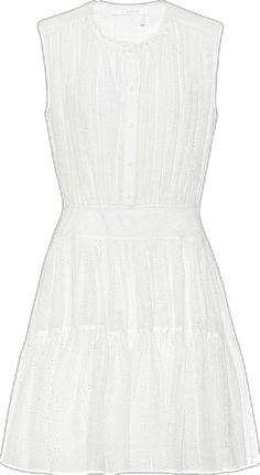 White Summer Dress With Pleated Waist, Summer Feminine Mini Dress With Pleated Waist, Mini Dress With Pleated Waist For Daywear, Summer Mini Dress With Broderie Anglaise For Daywear, Feminine Summer Mini Dress With Pleated Waist, White Mini Dress With Pleated Waist For Summer, Summer Mini Dress With Pleated Waist For Daywear, Elegant Broderie Anglaise Mini Dress For Daywear, Feminine Broderie Anglaise Mini Dress For Daywear