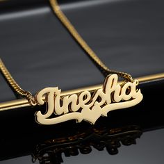 Stand out and make a statement with our double plated name necklace collection. Personalize your necklace with your name or a special word below. Necklace Collection, Nameplate Necklace, Special Words, Rose Gold Metal, Engraved Necklace, Cuban Chain, Meaningful Words, Precious Jewelry, Chain Earrings