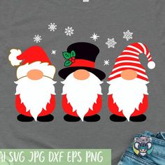 christmas gnomes svg file