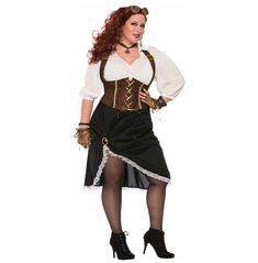 Plus Size Steampunk, Steampunk Lady, Victorian Cosplay, Corset Style Dresses, Plus Size Costume, Plus Size Halloween Costume, Plus Size Costumes, Ren Fair, Diy Kostüm