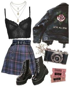 Mode Hippie, Goth Outfits, Edgy Outfits, Mode Vintage, Stage Outfits