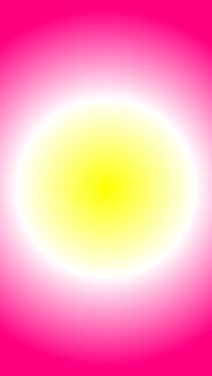 an image of a yellow and pink circle in the middle of a purple background with white circles