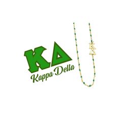 ΚΔ Enamel Bead Necklace. 16-18 inch adjustable necklace.  Stainless steel plated in 18k yellow gold accented with green colored enamel and side set ΚΔ logo. Lobster Claw Closure. Adjustable Green Enamel Jewelry, Green Necklace With Letter Beads For Gift, Green Letter Beads Necklace, Enamel Beads, Kappa Delta, Stainless Steel Plate, Lovely Ring, Green Enamel, Name Necklaces