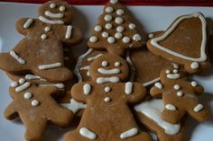 a white plate topped with lots of ginger cookies