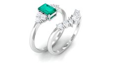 Product Details Get this amazing Wedding Ring Set for your special person. Embellished with Octagon shape Emerald secured in 4 Prong Setting while Marquise and Round diamonds add a touch of sparkle and elegance. The Emerald Ring Set makes an excellent type of ring that will elevate any outfit with ease. Make her feel out of this world with this Solitaire Ring Set. Product Information SKU SHP-RINGS032218975 Weight 3.80 gm (Approximate) EMERALD INFORMATION No.of Stones 1 Pieces Total Weight 0.66 C Princess Cut Diamond Emerald Ring For Wedding, Wedding Emerald Ring With Princess Cut Diamond, Princess Cut Emerald Ring For Wedding, Dazzling Diamond Cut Emerald Ring For Wedding, Emerald Cut Diamond Ring With Accent Stones For Wedding, Dazzling Emerald Ring With Brilliant Cut For Wedding, Wedding 14k White Gold Diamond Ring With Accent Stones, Wedding Emerald Ring With Diamond Accents In Cubic Zirconia, 14k White Gold Emerald-cut Emerald Ring For Wedding