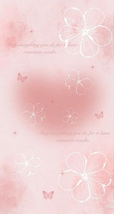 some pink flowers and butterflies on a light pink background with the words congratulations written in white