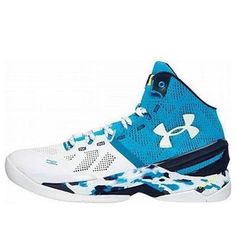 Under Armour Curry 2 'Haight Street' 1259007-428 (SNKR/Basketball) Haight Street, Street Basketball, White Basketball, White Basketball Shoes, Street Shoes, Midnight Navy, Stylish Sneakers, Navy White, Basketball Shoes