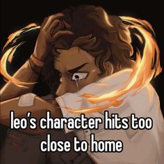 an image of leo's character hits too close to home