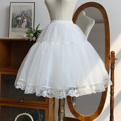 Size 			Free Size 		 		 			Waist 			50-100 		 		 			Hem Circumference 			450 White Petticoat With Attached Cancan For Spring, Spring White Petticoat With Attached Cancan, Gay Outfits, Steampunk Fashion Female, Steampunk Fashion Male, Gothic Skirts, Script Writing, Steampunk Costume, Outfits With Hats