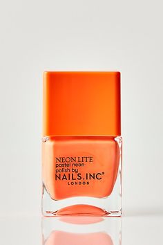 Nails. INCs best selling neon formula with a drop of pastel to tone it down a notch. Formulated with Nails. INCs longwear formula, this polish features a patented wide-hugging brush for a flawless application. * 0.47 fl oz * Longwear formula * Vegan & cruelty-free **Shades:** * Brighton Grove: A neon pastel orange shade. * Seabright Street: A neon pastel blue shade. * Sunlight Square: A neon pastel yellow shade. **How To Use:** Apply one coat of Nails. INC Base Coat, followed by two coats of pol Neon Pastel, Pastel Orange, With Nails, Nails Inc, Pastel Yellow, Beauty Wellness, Shades Of Yellow, Base Coat, Shades Of Orange