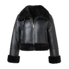 WOMEN'S RAF B3 BOMBER BLACK AVIATOR PILOT FLYING REAL LEATHER SHEARLING JACKET Description: Elevate your winter wardrobe with this Women's Black B3 RAF Aviator Leather Bomber Shearling Jacket, a perfect fusion of style and warmth. Crafted from premium Lambskin leather, this jacket is designed to keep you cozy in cold weather while making a bold fashion statement. Key Features: Material: Genuine Lambskin leather for a luxurious look and feel. Lining: Artificial Soft Premium Fur lining for added w Leather Shearling Jacket, Leather Coat With Fur, Leather Jacket With Fur, Classic Wardrobe Essentials, Winter Leather Jackets, Jacket With Fur, Fur Leather Jacket, Sheepskin Coat, Black Aviators