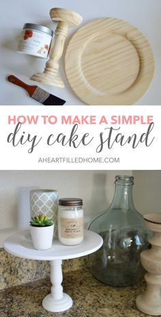 how to make a simple diy cake stand