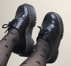 Dr Martens Shoes Aesthetic, Dr Martens School Shoes, Chunky School Shoes, Dr Martens Socks, 1461 Platform Dr Martens, 1461 Platform Dr Martens Outfit, Doc Martens 1461 Platform, Platform Dr Martens Outfit, Dr Martens 1461 Platform