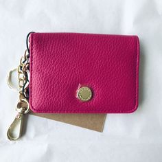 Steve Madden Bfold Fuschia Fold Over Card Case W Id Card Holder 4.25" X 3.25" Msrp : $24 Compact Pink Card Holder With Card Slots, Compact Pink Card Holder For Everyday Use, Pink Rectangular Coin Purse With Rfid Blocking, Rectangular Pink Coin Purse With Rfid Blocking, Pink Rfid-blocking Rectangular Coin Purse, Pink Card Holder With Interior Key Chain As Gift, Pink Bifold Card Holder With Rfid Blocking, Pink Rfid Blocking Bifold Card Holder, Pink Bifold Coin Purse For Everyday