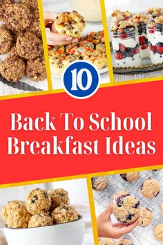 the back to school breakfast ideas are great for kids and adults, but they can also be used as snacks or desserts