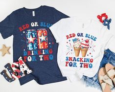 Couples 4th July Pregnancy Announcement Shirt Mom Dad - Etsy Family Matching 4th Of July T-shirt With Graphic Print, Family Matching Independence Day Graphic T-shirt, Pre-shrunk T-shirt For Summer Gender Reveal, Funny Pre-shrunk T-shirt For 4th Of July, Custom Print T-shirt For Gender Reveal In Summer, Fun Blue T-shirt For 4th Of July, Fun T-shirt For Summer Gender Reveal, July Pregnancy Announcement, Baby Reveal Shirt