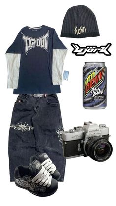 Jnco Pants, Baggy Outfit Ideas, Street Style Outfits Casual, Cooler Style, Baggy Clothes, Outfit Collage, Outfit Inspo Casual, Guys Clothing Styles