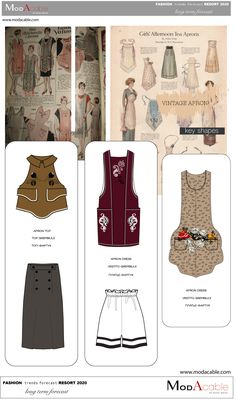 Accessories Trends 2023, Wgsn 2024, Technical Fashion Drawing, Swimwear 2020, Fashion Accessories Trends, Vintage Apron