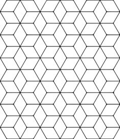 a black and white pattern that looks like hexagonals with no lines on them