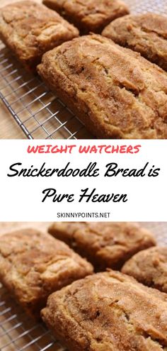 Snickerdoodle Bread is Pure Heaven - #weightwatchers #weight_watchers #Snickerdoodle #Bread #recipes #smartpoints Fall Desserts Cookies, Snickerdoodle Bread Recipe, Snickerdoodle Muffins Recipe, Snickerdoodle Bread, Snickerdoodle Muffins, Snickerdoodle Recipe, Tasty Bread Recipe, Almond Biscotti, Cinnamon Chips