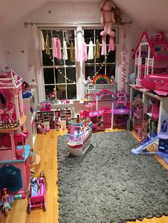 a room filled with lots of toys and furniture