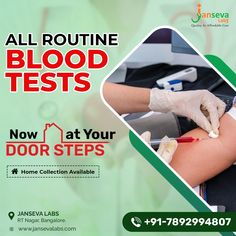 Janseva Labs ensures a safe and hygienic home sample collection while ensuring the highest quality diagnostic tests and results. BOOK NOW! CALL - +91 -7892994807 #Labtest #LaboratoryWithHomeCollection #HealthCheckup #OnlineHealthCheckup #HomeCollection #BloodTest #BloodTestHomeCollection #OnlineTestReports #OnlineLaboratoryTests #SpecialOffers #OnlineHealthCheckup #OnlineHealthcare #HomeSampleCollection #HealthCheckup #HealthyLife #JansevaLabs #JansevaLabsBangalore #OnlineReports Pharmacy Interior, Healthcare Ads, Diagnostic Centre, 4d Ultrasound, Magnetic Resonance Imaging, Magnetic Resonance, Health Screening, Radio Wave, Door Steps