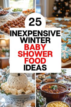 baby shower food ideas for winter and christmas