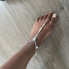 Barefoot Sandals, Anklet, Wedding Foot Jewelry, Beach Wedding Barefoot Sandal, Bridal Barefoot Sandals, Footless Sandal, Bridesmaid Gift - Etsy Adjustable Barefoot Sandals With Ankle Strap For Party, Silver Barefoot Sandals With Ankle Strap, Silver Barefoot Sandals For Summer Gift, Adjustable Toe Ring Sandals For Party, Silver Ankle Strap Barefoot Sandals As Gift, Silver Ankle Wrap Sandals For Party, Adjustable Toe Ring Sandals For Beach Wedding, Adjustable Toe Ring Sandals For Destination Wedding, Elegant Adjustable Toe Loop Sandals