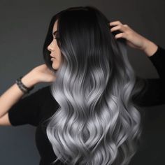 Hair Color Ideas For 2023, Brighten Gray Hair, Silver Hair Color Ideas, Silver Ombre Hair, Grey Hair Transformation, Hair Color Options, Grey Hair Inspiration, Silver Hair Color