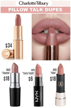 Pillow Talk Lipstick, Smink Inspiration, Lip Swatches, Makeup Obsession, Beauty Makeup Tips, Kiss Makeup, Drugstore Makeup, Pillow Talk