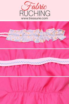 three different ways to sew fabric ruffles