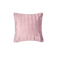 a pink pillow on a white background